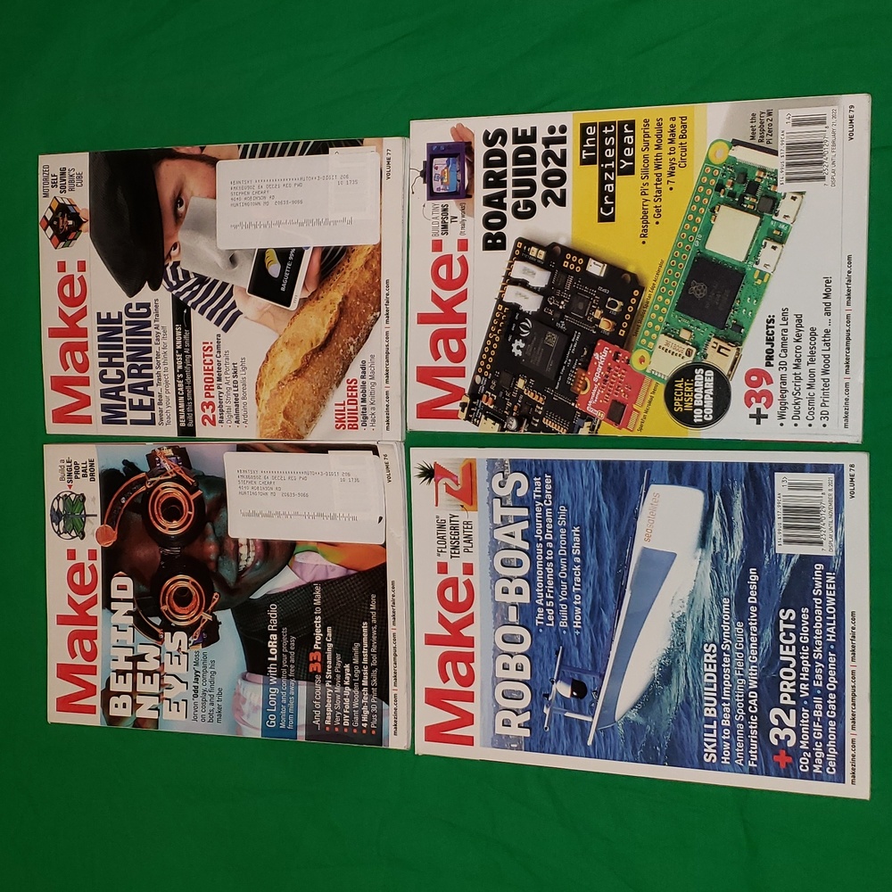 Make: Magazine Volume 76-79 2021 2022